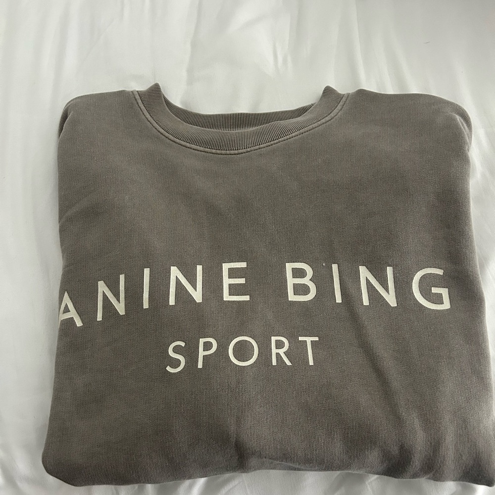 Anine Bing Sport Gray Sweatshirt